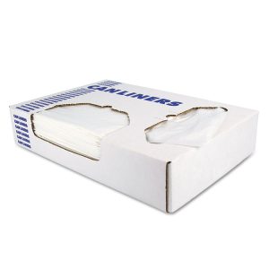 Linear Low-Density Can Liners, 30 Gal, 0.9 Mil, 30" X 36", White, 200/carton