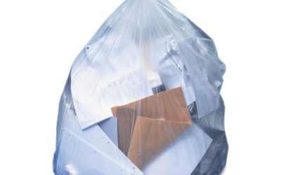 Linear Low-Density Can Liners, 33 Gal, 0.65 Mil, 30″ X 39″, Clear, 250/carton