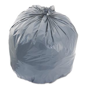 Low-Density Can Liners, 33 Gal, 1.1 Mil, 33 X 39, Gray, 250/carton