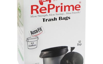 Linear Low Density Can Liners with AccuFit Sizing, 44 gal, 0.9 mil, 37″ x 50″, Black, 50 Bags/Box, 4 Boxes/Carton