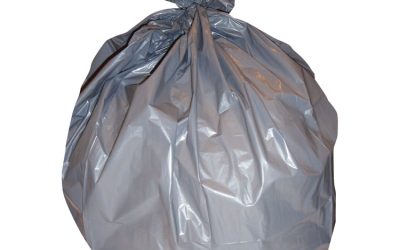 Linear Low-Density Can Liners, 40 to 45 gal, 1.3 mil, 40 x 46, Clear, 20 Bags/Roll, 5 Rolls/Carton