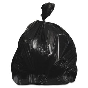 Low-Density Repro Can Liner, 55 Gal, 1.5 Mil, 36" X 58", Black, 100/carton