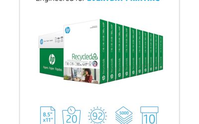 Recycled30 Paper, 92 Bright, 20 lb Bond Weight, 8.5 x 11, White, 500 Sheets/Ream, 10 Reams/Carton