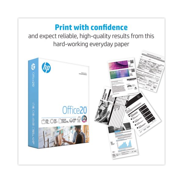 Office20 Paper, 92 Bright, 20 lb Bond Weight, 8.5 x 11, White, 500 Sheets/Ream, 10 Reams/Carton - Image 3