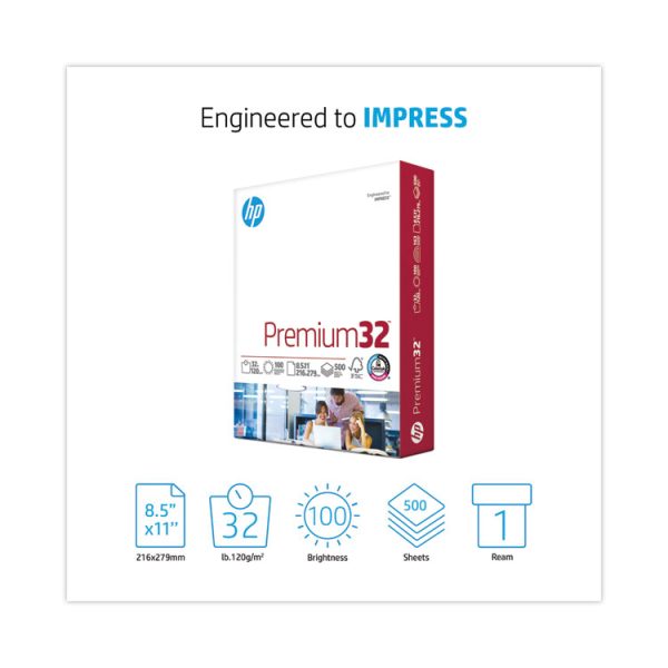 Premium Choice LaserJet Paper, 100 Bright, 32 lb Bond Weight, 8.5 x 11, Ultra White, 500/Ream - Image 2