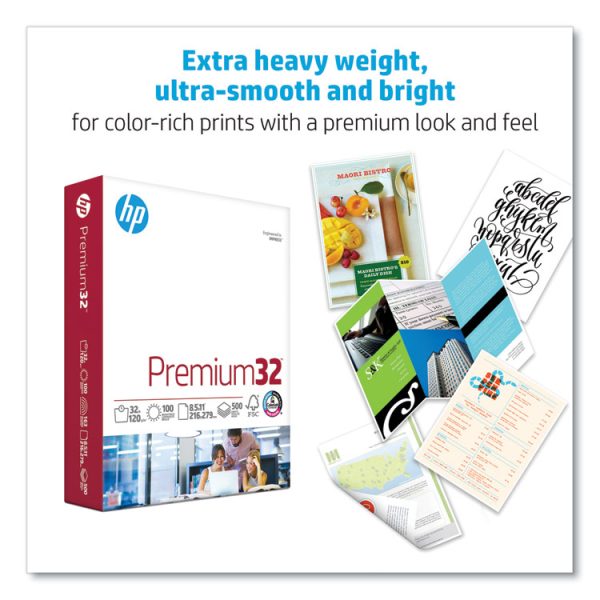 Premium32, 100 Bright, 32 lb Bond Weight, 8.5 x 11, Extra Bright White, 250 Sheets/Ream, 6 Reams/Carton - Image 4