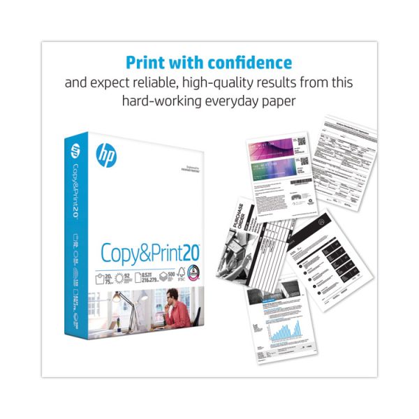 CopyandPrint20 Paper, 92 Bright, 20 lb Bond Weight, 8.5 x 11, White, 400 Sheets/Ream, 6 Reams/Carton - Image 3