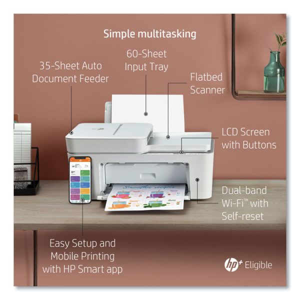 Deskjet 4155e Wireless All-In-One Inkjet Printer, Copy/print/scan - Image 6