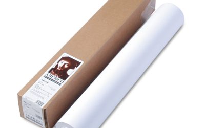 Designjet Inkjet Large Format Paper, 6.8 Mil, 24″ X 150 Ft, Gloss White