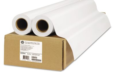 Universal Adhesive Vinyl, 2″ Core, 36″ X 66 Ft, Vinyl White, 2/pack