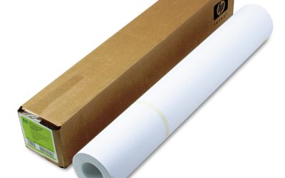 Designjet Inkjet Large Format Paper, 6.6 Mil, 24″ X 100 Ft, Coated White