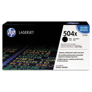 HP 504x, (ce250x) High-Yield Black Original Laserjet Toner Cartridge