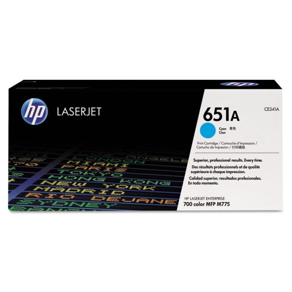 HP 651a, (ce341a) Cyan Original Laserjet Toner Cartridge