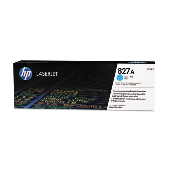 HP 827a, (cf301a) Cyan Original Laserjet Toner Cartridge