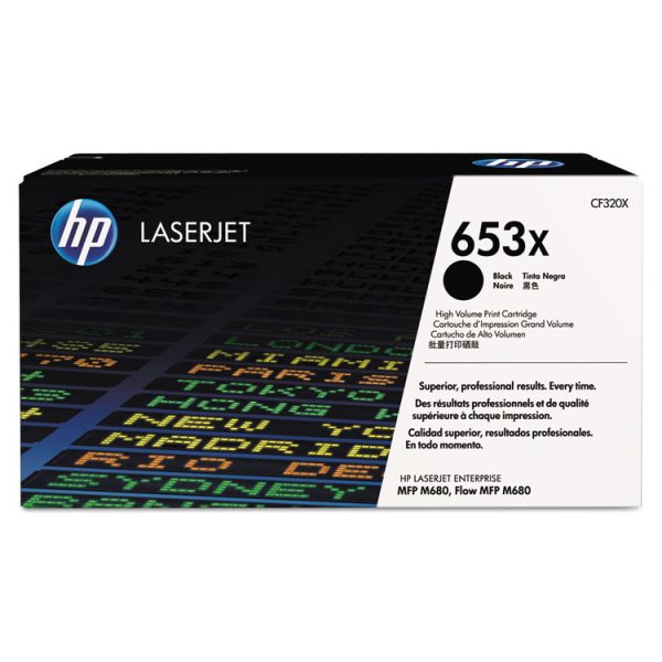HP 653x, (cf320x) High-Yield Black Original Laserjet Toner Cartridge
