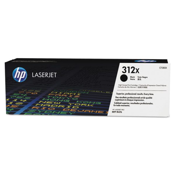 HP 312x, (cf380x) High-Yield Black Original Laserjet Toner Cartridge