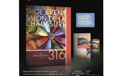 Inkjet Brochure Paper, 98 Bright, 48 lb Bond Weight, 8.5 x 11, White, 150/Pack