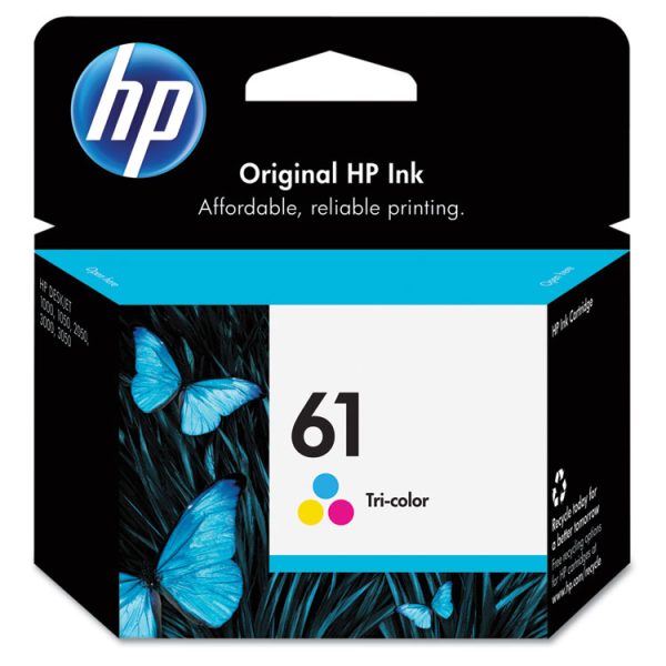 HP 61, (ch562wn) Tri-Color Original Ink Cartridge