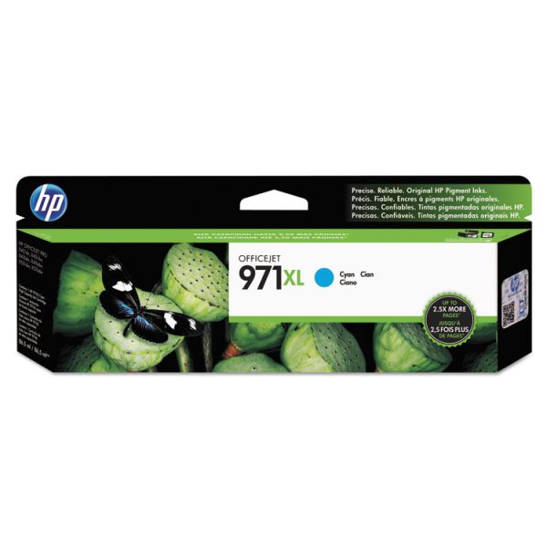 HP 971xl, (cn626am) High-Yield Cyan Original Ink Cartridge
