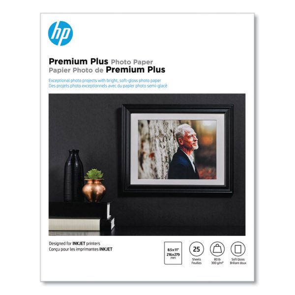 Premium Plus Photo Paper, 11.5 Mil, 8.5 X 11, Soft-Gloss White, 25/pack - Image 2