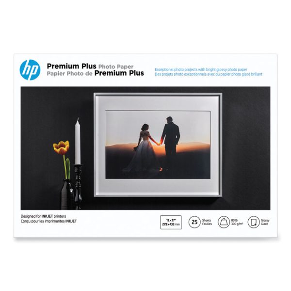Premium Plus Photo Paper, 11.5 Mil, 11 X 17, Glossy White, 25/pack - Image 3