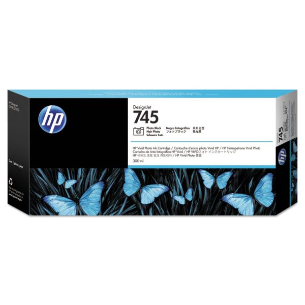HP 745, (f9k04a) Photo Black Original Ink Cartridge