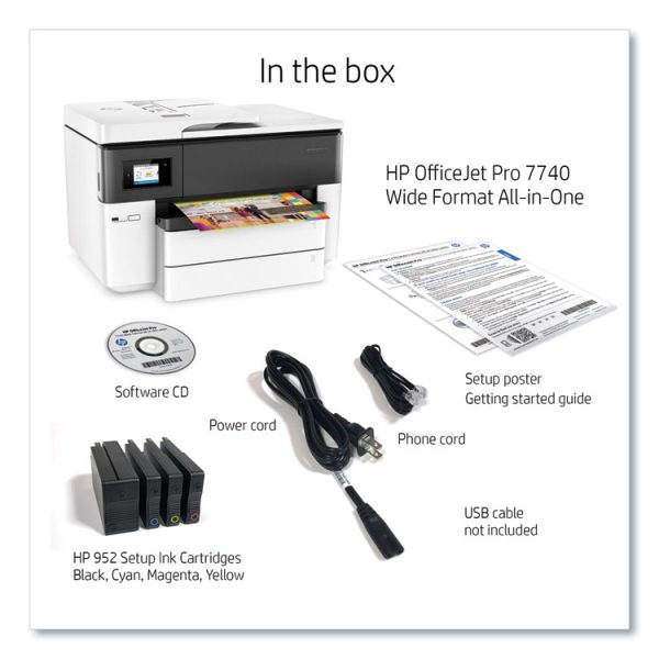 Officejet Pro 7740 All-In-One Printer, Copy/fax/print/scan - Image 7