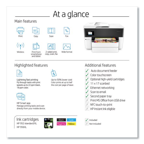 Officejet Pro 7740 All-In-One Printer, Copy/fax/print/scan - Image 6