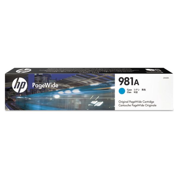 HP 981a, (j3m68a) Cyan Original Pagewide Cartridge