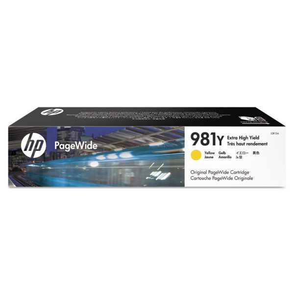 HP 981y, (l0r15a) Extra High-Yield Yellow Original Pagewide Cartridge