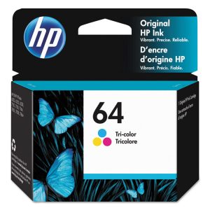 HP 64, (n9j89an) Tri-Color Original Ink Cartridge