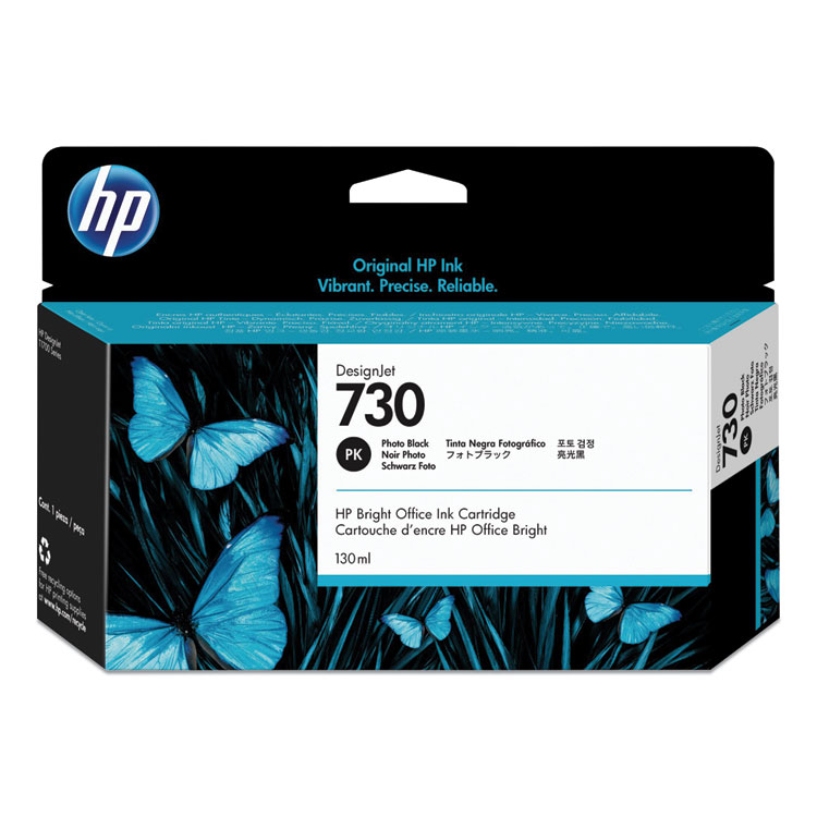 HP 730, (p2v67a) Photo Black Original Ink Cartridge