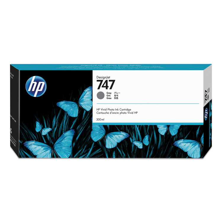HP 747, (p2v86a) Gray Original Ink Cartridge