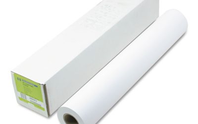 Designjet Inkjet Large Format Paper, 4.9 Mil, 24″ X 150 Ft, Coated White