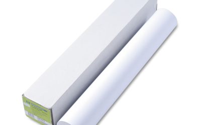 Designjet Inkjet Large Format Paper, 6.1 Mil, 24″ X 100 Ft, Coated White