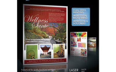 Laser Matte Brochure Paper, 112 Bright, 40 lb Bond Weight, 8.5 x 11, White, 150/Pack