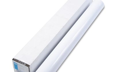 Designjet Large Format Paper For Inkjet Prints, 7 Mil, 36″ X 100 Ft, Gloss White