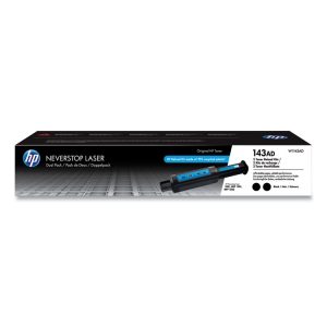 HP 143a, (w1143a-D) 2-Pack Black Original Laserjet Toner Cartridges