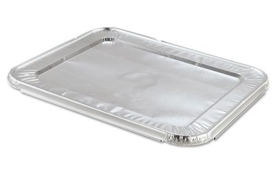 Steam Pan Foil Lids, Fits Half-Size Pan, 12.81 x 10.44, 100/Carton