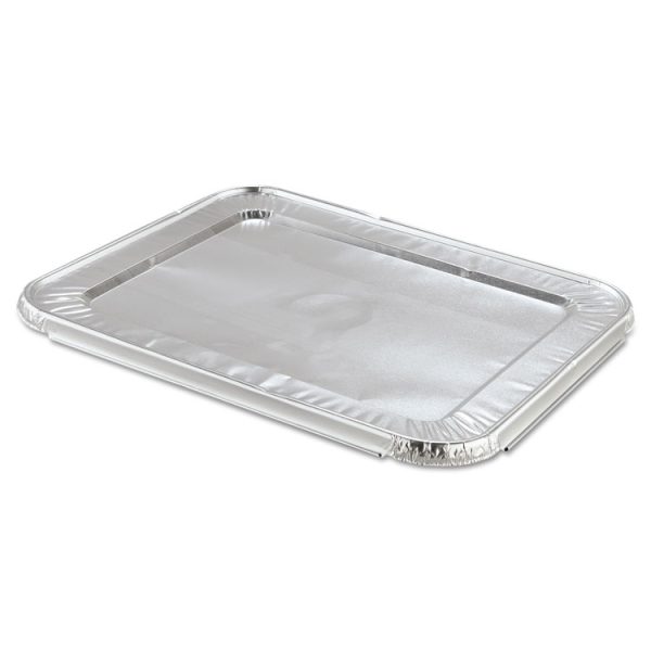Steam Pan Foil Lids, Fits Half-Size Pan, 12.81 x 10.44, 100/Carton