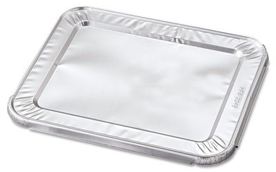 Steam Pan Foil Lids, Fits Half-Size Pan, 12.27 x 10.44, 100/Carton