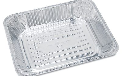 Aluminum Oblong Container, 1-lb Capacity, 4.56 x 5.56 x 1.63, Silver, 1,000/Carton