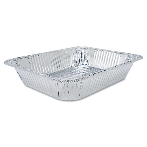 Aluminum Oblong Container, 1-lb Capacity, 4.56 x 5.56 x 1.63, Silver, 1,000/Carton - Image 3