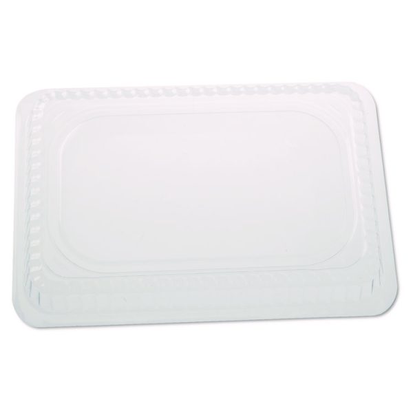 Plastic Dome Lids, Fits Oblong Pans 2061/2062, 8.25 x 5.88, Clear, 500/Carton - Image 2