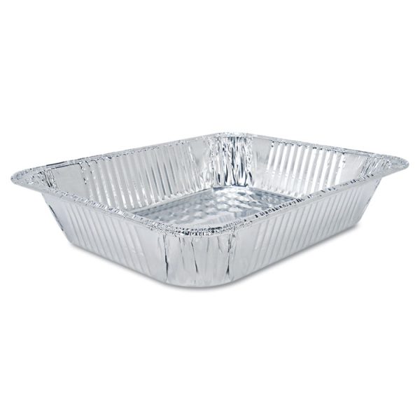 Aluminum Steam Table Pans, Half-Size Shallow, 1.69" Deep, 10.38 x 12.75, 100/Carton - Image 3