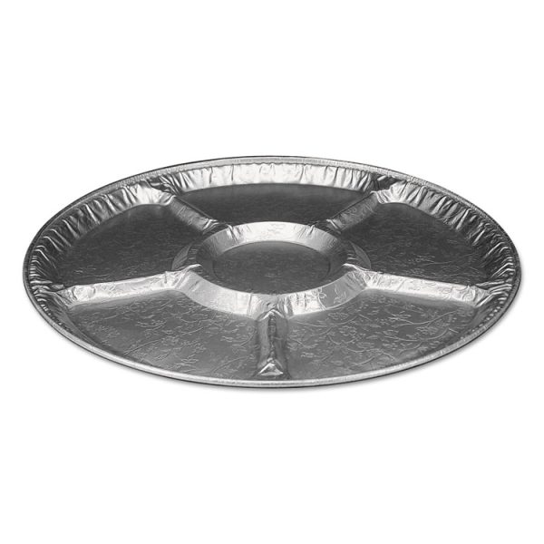 Aluminum Lazy Susan, 6 Compartments, 18" Diameter x 0.94"h, 25/Carton