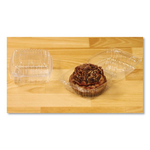 Handi-Lock Single Compartment Food Container, 5.63 w x 3.25 d, Clear, Plastic, 500/Carton - Image 2