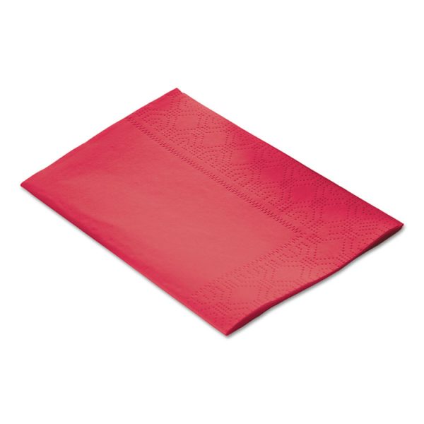 Dinner Napkins, 2-Ply, 15 x 17, Red, 1000/Carton - Image 2