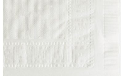 Cellutex Table Covers, Tissue/polylined, 54″ X 108″, White, 25/carton