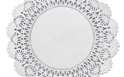 Cambridge Lace Doilies, Round, 8″, White, 1,000/carton